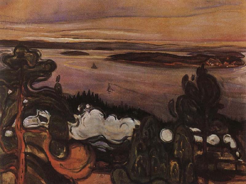 Edvard Munch Smoke of train